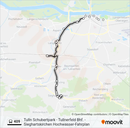 409 Bus Line Map
