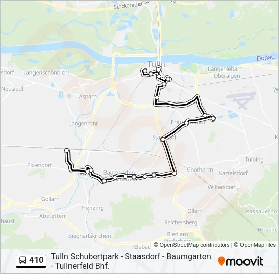 410 Bus Line Map