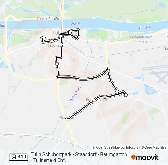 410 Bus Line Map