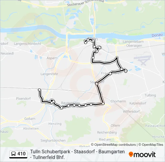 410 Bus Line Map