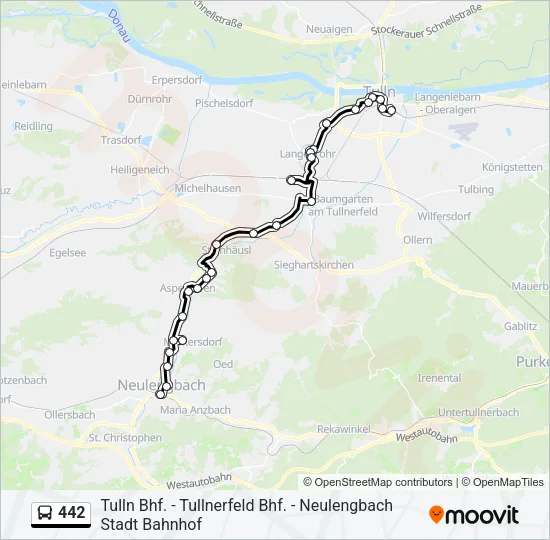 442 Bus Line Map