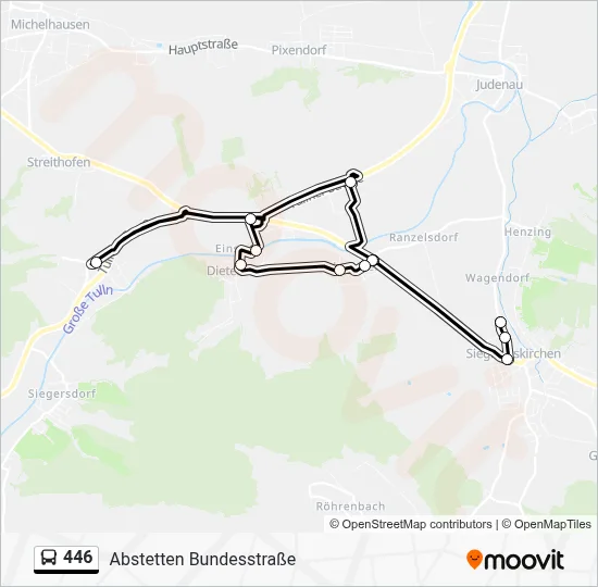 446 Route: Schedules, Stops & Maps - Abstetten Bundesstraße (Updated)