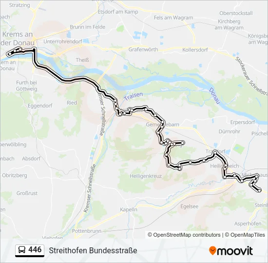 446 Bus Line Map
