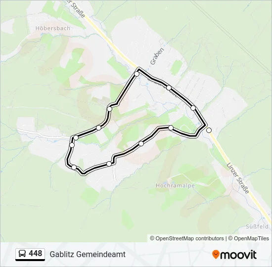 448 Bus Line Map