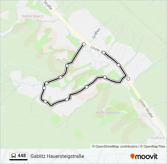 448 Bus Line Map