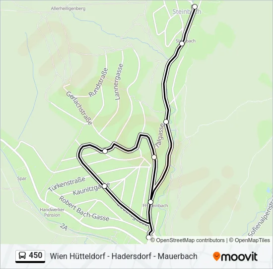 450 Bus Line Map
