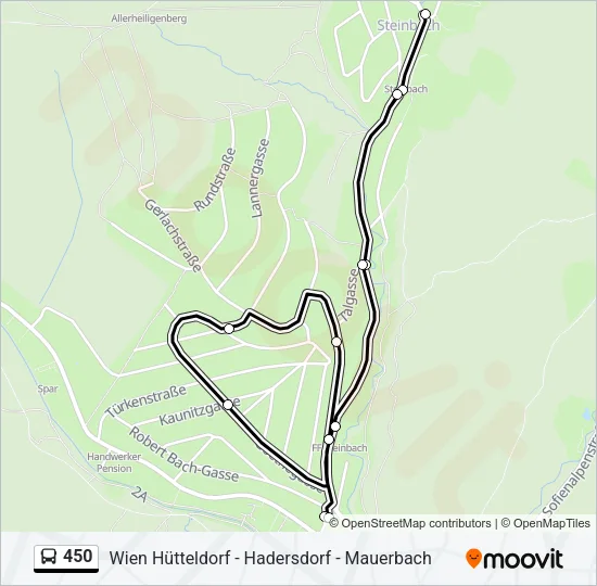 450 Bus Line Map