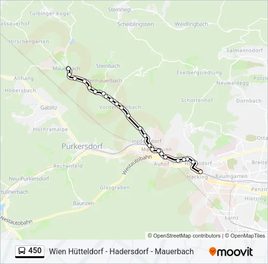 450 Bus Line Map