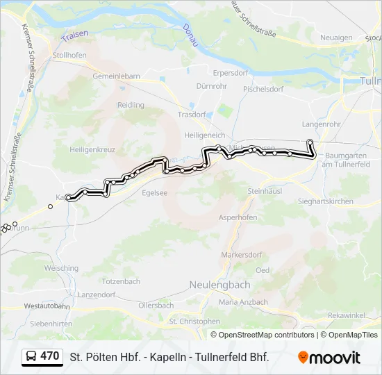 470 Bus Line Map