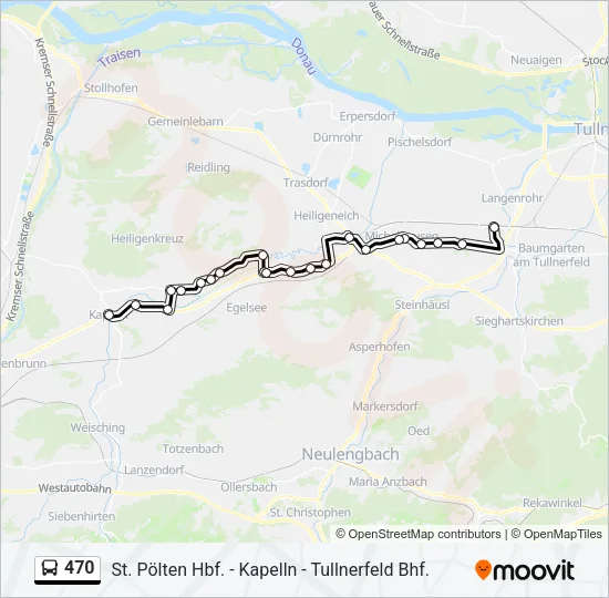 470 Bus Line Map