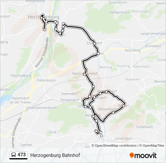 473 Bus Line Map