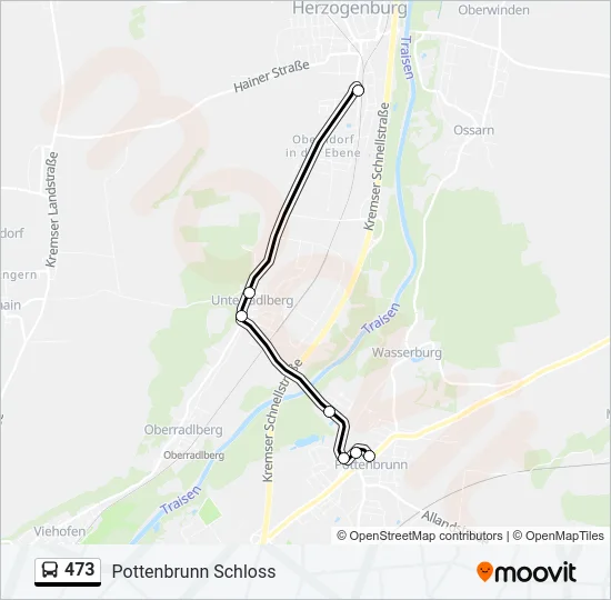 473 Bus Line Map