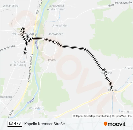 473 Bus Line Map