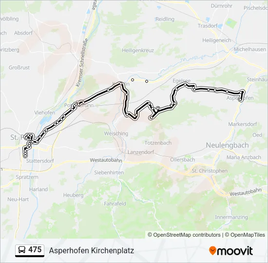 475 Bus Line Map