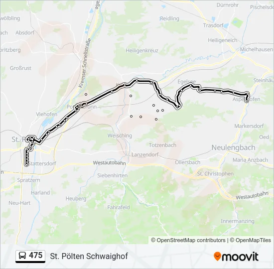 475 Bus Line Map
