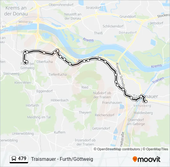 479 Bus Line Map