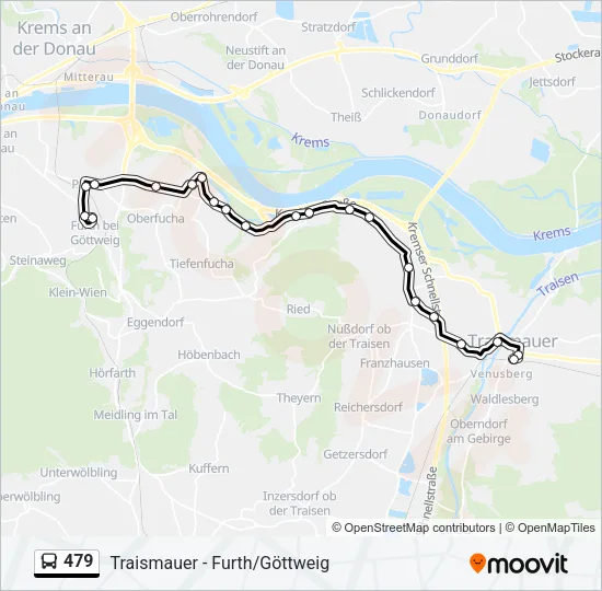 479 Bus Line Map