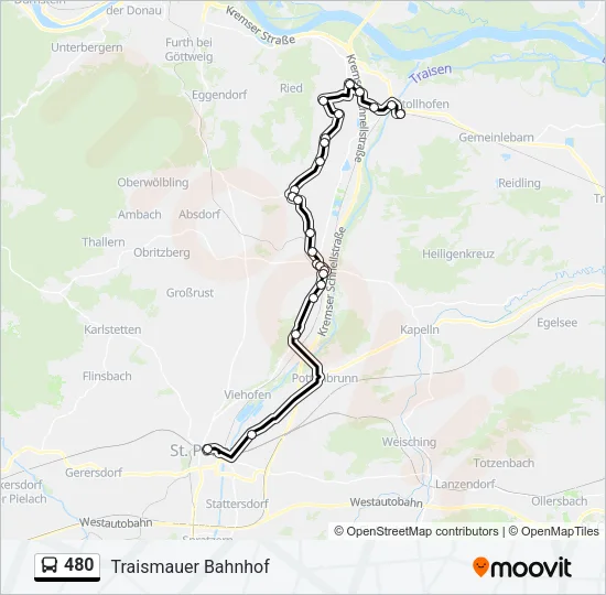 480 Bus Line Map