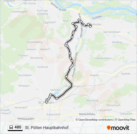 480 Bus Line Map