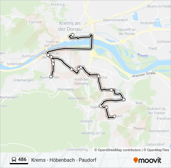 486 Bus Line Map