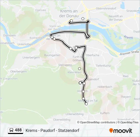 488 Bus Line Map
