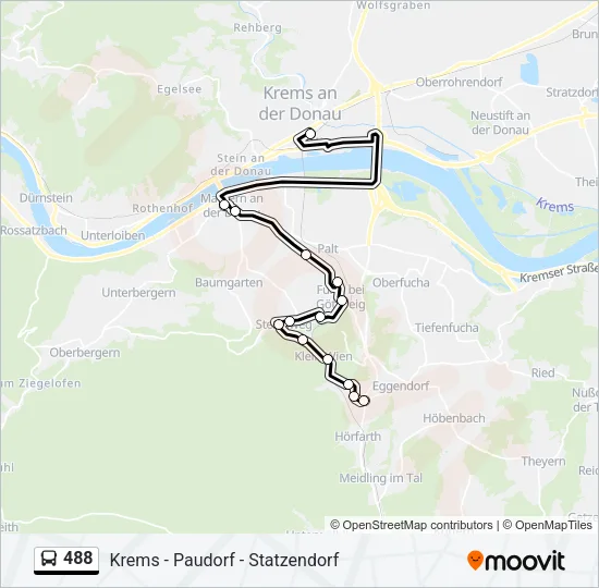 488 Bus Line Map