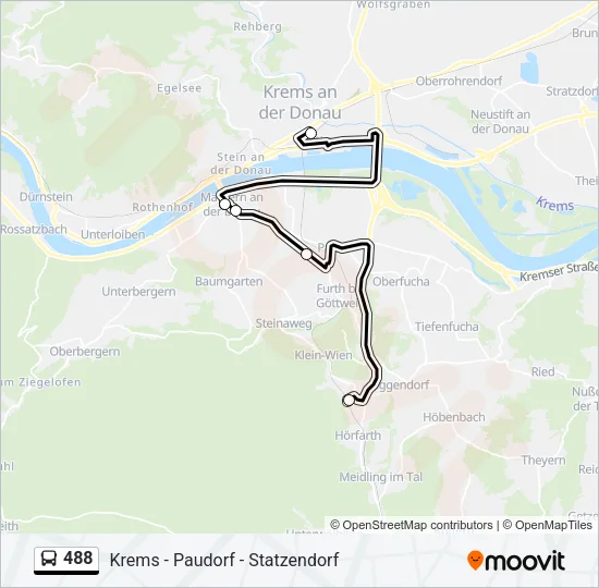 488 Bus Line Map