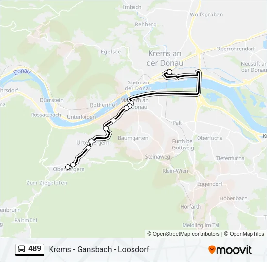 489 Bus Line Map
