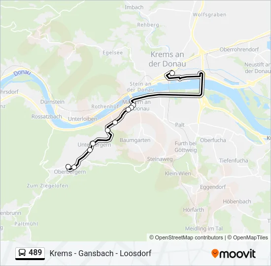 489 Bus Line Map