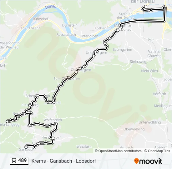 489 Bus Line Map