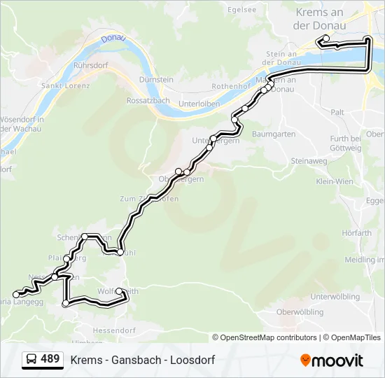 489 Bus Line Map