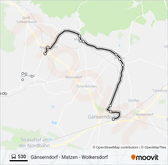 530 Bus Line Map