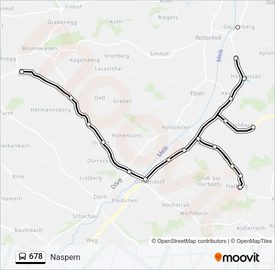 678 Bus Line Map