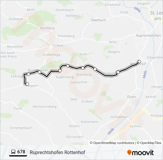 678 Bus Line Map