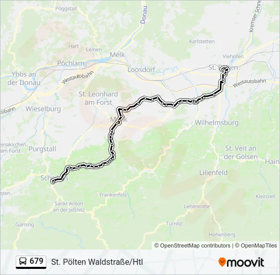 679 Bus Line Map