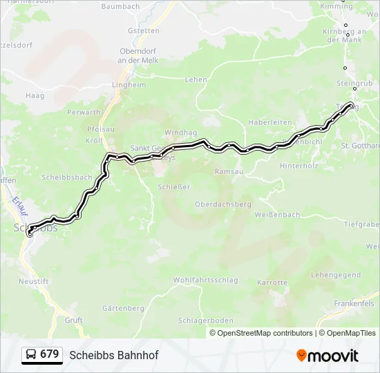 679 Bus Line Map
