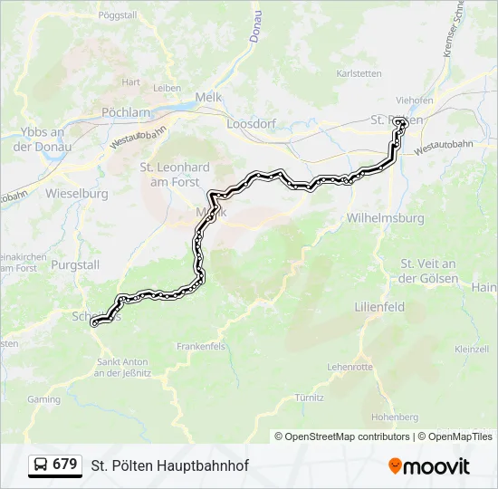 679 Bus Line Map