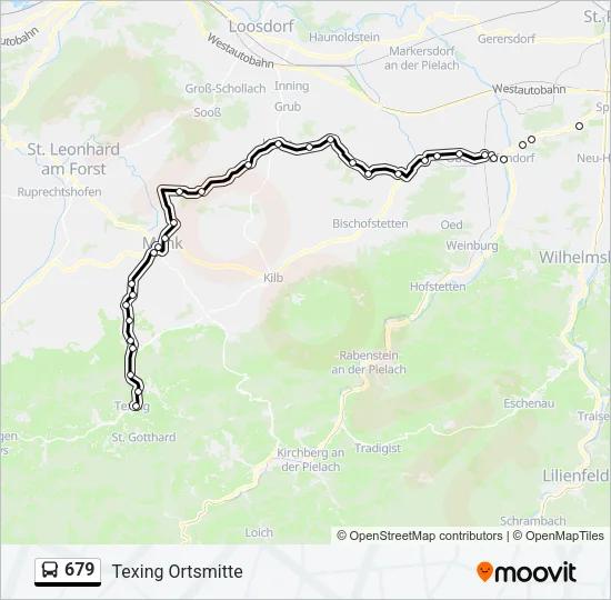 679 Bus Line Map