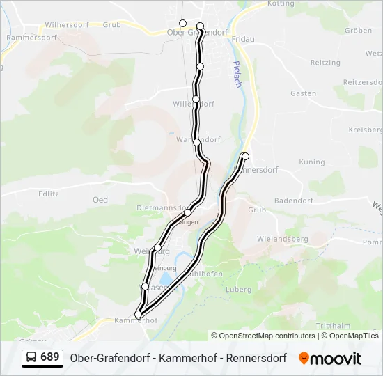 689 Bus Line Map