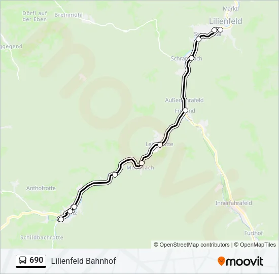 690 Bus Line Map