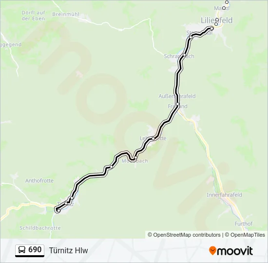 690 Bus Line Map