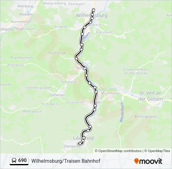 690 Bus Line Map