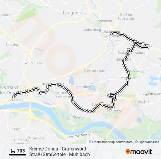 703 bus Line Map