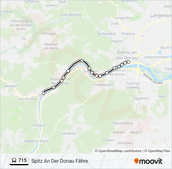 715 Bus Line Map
