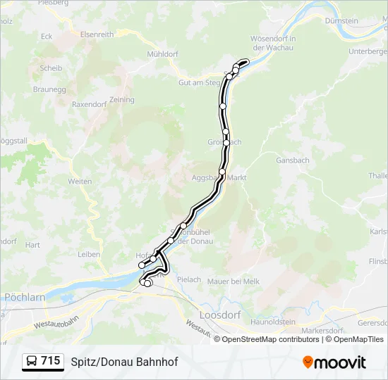 715 Bus Line Map