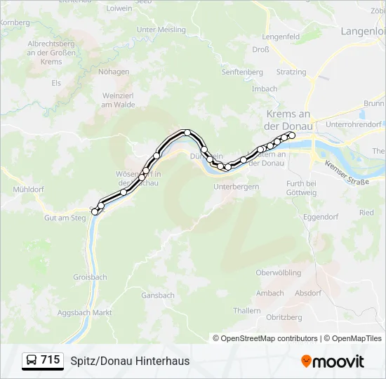 715 Bus Line Map