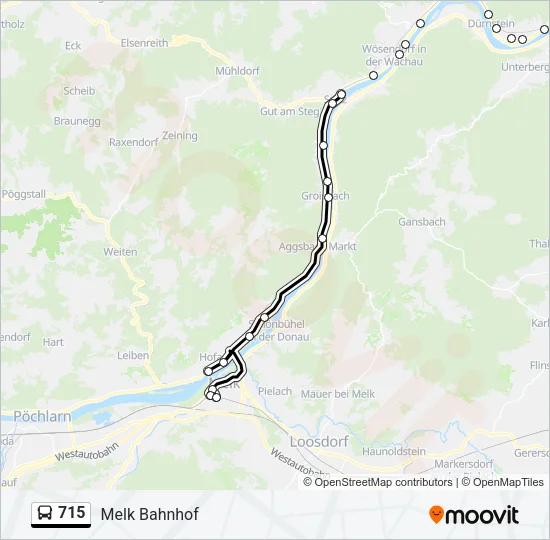 715 Bus Line Map