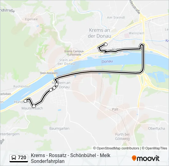 720 Bus Line Map