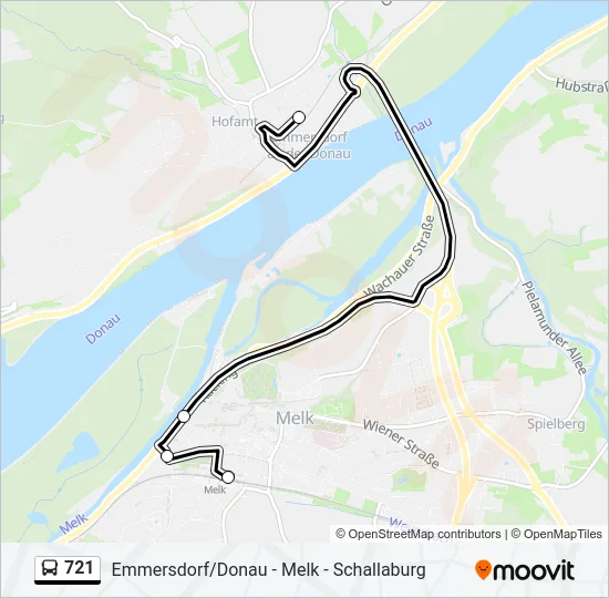 721 Bus Line Map