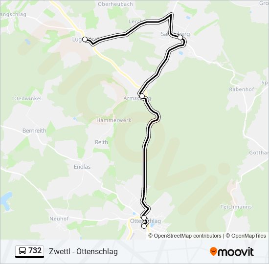 732 Route Schedules, Stops & Maps Lugendorf Kapelle (Updated)